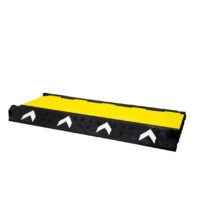 3 Channel PVC Reflective Cable Protector Ramp with Flip Open Lid UAE
