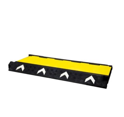 3 Channel PVC Reflective Cable Protector Ramp with Flip Open Lid UAE