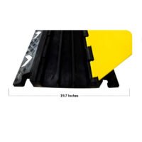3 Channel PVC Reflective Cable Protector Ramp with Flip Open Lid UAE - Image 5