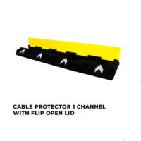 1 Channel PVC Reflective Cable Protector with Flip Open Lid UAE - Image 3