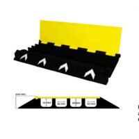 4 Channel PVC Cable Protector Ramp with Modular Interlocking UAE - Image 4