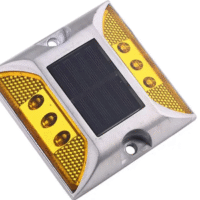 ⁦Solar-Powered LED Warning Lights⁩ - الصورة ⁦2⁩