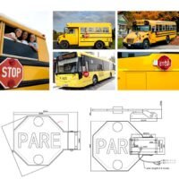 ⁦School bus warning sign⁩ - الصورة ⁦2⁩