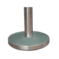 ⁦Crowd Control Barrier with Blue Belt | Heavy-Duty Stainless Steel Barrier⁩ - الصورة ⁦3⁩