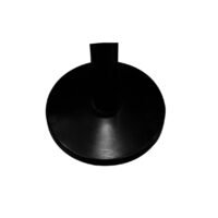 ⁦Iron Black Powder Coated Queue Barrier with 2 Meter Nylon Red Belt⁩ - الصورة ⁦5⁩