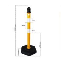 100 x 6.3cm Round Warning Post - Image 3